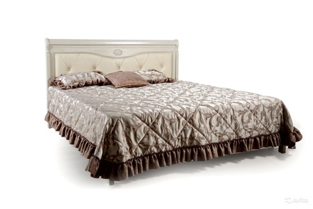 Кровать "Лика" 160, Молодечномебель (медовый дуб с золотой патиной, арт. ММ-137-02-16